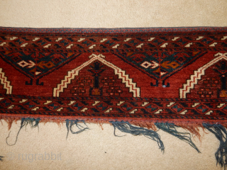BARGAIN TURKOMAN WEAVINGS FOR $50 PLUS SHIPPING EXELLENT CONDITION
SIZE IS 13 X 60 INCHES                   