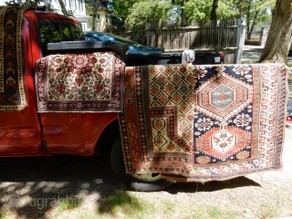 COME AND SEE SOME NICE RUGS AT THE NEW ENGLAND RUG SOCIETY SPRING PICNIC -TOMORROW MAY 21ST AT NOON IN WALTHAM MASS-- AT THE BOYLSTON ASSOCIATES RUG TRUCK......     