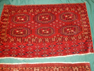 SELLING 4 OLD WEAVINGS IN SUPERB CONDITION AT REASONABLE PRICES - NO REPILING OR REPAIRS AND ALL WITH 100% NATURAL DYES - TEKKE 6 GUL IN THE BEST FULL PILE - KERMAN  ...