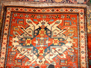 EAGLE KAZAK FULL PILE WITH NO REPAIRS OR REPILING . FRINGES ADDED. LARGE 5 X 9 FT SIZE
HAVING ANIMALS AND GOOD LUCK CHARMS IN THE FIELD AND BORDER .SOFT DYES
BOYLSTON ASSOCIATES ...