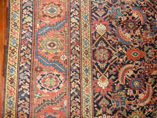 LOVELY OLD PERSIAN (FEREGHAN?) GALLEERY CARPET  6 X 14 FT - IN EXCELLENT PILE AND CONDITION- BEAUTIFUL DESIGN AND DYES            