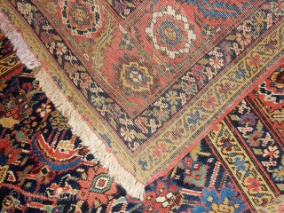 LOVELY OLD PERSIAN (FEREGHAN?) GALLEERY CARPET  6 X 14 FT - IN EXCELLENT PILE AND CONDITION- BEAUTIFUL DESIGN AND DYES            