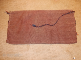 SMALL YOMUT YOMUD MAFRASH WITH FULL PILE- ALL NATURAL DYES - A CARAVAN OF CAMELS ACROSS THE BOTTOM AND THE ORIGIAL BACK STILL ATTACHED . PRICED AT $33 PER CAMEL - $775. 