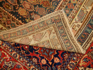 OLD MARASALI WITH GREAT WEAVE . POSSIBLE 18TH CENTURY ...NOT REALLY ...
SOFT PASTEL DYES AND A CURVED ARCH               