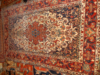 FULL PILE AND SUPERB MINT CONDITION ISFAHAN 55 X 95 INCHES ISFAHAN                     