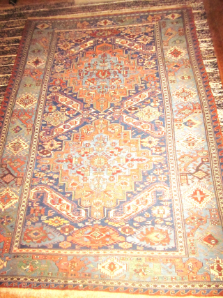 76 X 108 INCH SUMAK IN SUPERB CONDITION WITH A DRAGON INSPIRED BORDER ALL GOOD DYES NO ORANGE BOYLSTON ASSOCIATES ANTIQUE CAUCASIAN RUGS .COM     THE FIRST PHOTO ARE  ...