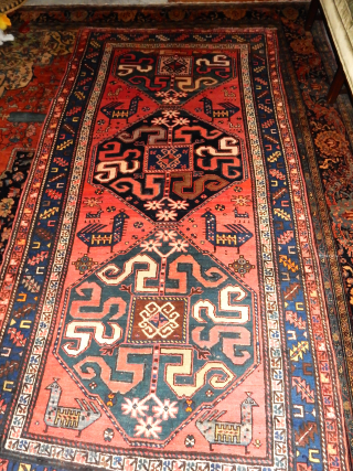 FULL PILE OLD KAZAK 53 X 80 $1450