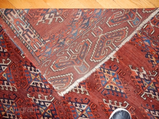 YOMUD YOMUT SMALL CARPET- GOOD SKIRT DESIGN- ESTATE RUG-  SIZE 5 X 6 FEET                  