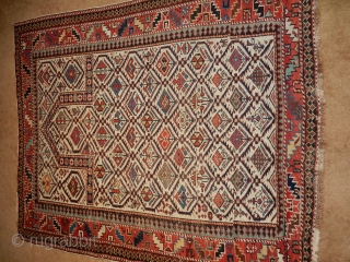  40 x 50 INCH SHIRVAN RUG IN EXCELLENT CONDITION                       