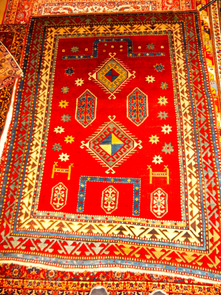 MINT CONDITION FACHRALO PRAYER RUG WITH FLOATING MIHRAB AND REENTRY ARCH 
SUPER RARE DESIGN
BOYLSTON ASSOCIATES ANTIQUE CAUCASIAN RUGS .COM
