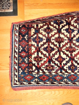 YOMUT YOMUD- WHATEVER NAME YOU CALL IT THIS IS A REALLY NICE OLD WEAVING 
ALL ORIGINAL NO REPAIRS               