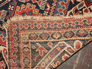 LOVELY OLD CAUCASIAN RUG - 42 X 60 INCHES - ALL NATURAL DYES - GOOD PILE - GOOD SIDES- ENDS NEED WORK

PRICE - NOW EBAY        