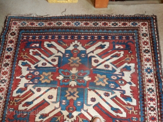 EAGLE KAZAK IN VERY GOOD AS FOUND CONDITION AND GOOD SIZE- 62 X 80 INCHES. 

GOOD PILE - NO WORN AREAS. 

LAST PHOTO IS THE BACK.

PRICE- $1900 . OR B.O.

   