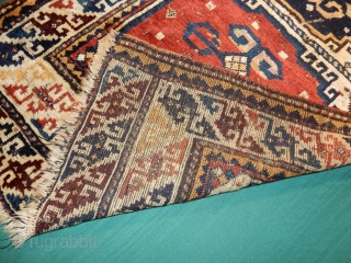 ANTIQUE KAZAK -3 X 6 FT -GOOD PILE -CHEAP                        