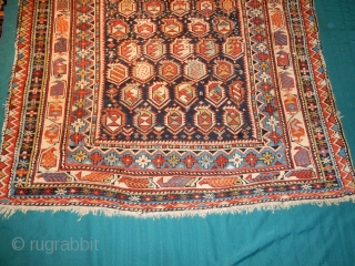 GREAT LOOKING MARASALI SHIRVAN PRAYER RUG - EXCELLENT PILE - 
COMPLETE KNOTTED ORIGINAL ENDS - 40 X 54 INCHES

MESSY SIDES THAT HAVE BEEN SECURED AND A FEW MINOR WEAR SPOTS- 
SMALL AMOUNT  ...