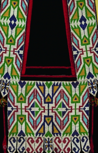 Winnebago Bandolier Bag, Loom woven bead technique, Circa 1890s, dimensions: H: 32" x W: 17", (81.3 x 43.2cm)

Brant Mackley Gallery is always seeking American Indian and other tribal items.  Also wanted:  ...