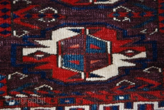 Turkmen Chuval with cotton wefts and good natural colours.                        