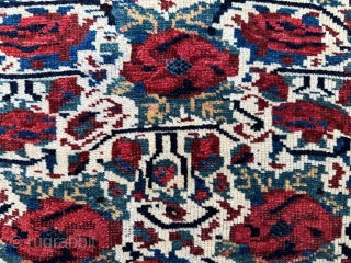 Afshar half-saddlebag 63 x 67cm (2' 1" x 2' 2")complete with plain-weave back in excellent condition and part of my Summer sale as advertised on www.brianmacdonaldantiquerugs.co.uk