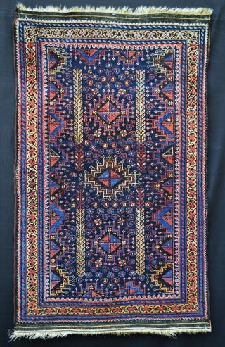 Lovely small Baluch rug of the Ferdows region, south-east Persia circa 1900.
1.30 x 0.80m (4' 3" x 2' 7").              
