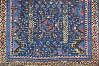 Lovely small Baluch rug of the Ferdows region, south-east Persia circa 1900.
1.30 x 0.80m (4' 3" x 2' 7").              