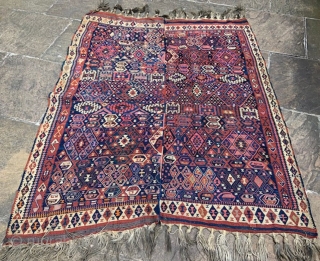 Anatolian flat-weave made in two parts - possibly Van area - in very good condition 2.09 x 1.66m.               