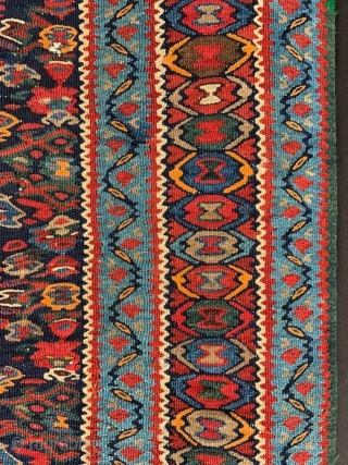 Senneh Kilim in good overall condition - 1.93m x 1.07m (6' 4" x 3' 6").                  