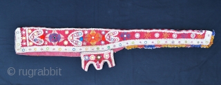 Rare embroidered Baluchi rifle-cover in very good condition.                         