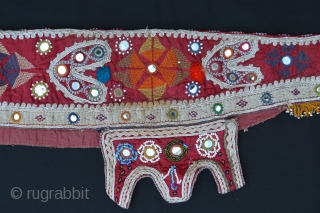 Rare embroidered Baluchi rifle-cover in very good condition.                         