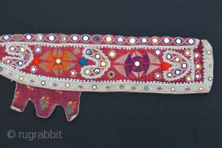 Rare embroidered Baluchi rifle-cover in very good condition.                         