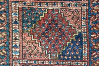 Middle Amu Darya group Ersary Turkmen rug with unusual field design and in good overall condition albeit pile is evenly low. 1.27m x 0.82m (4' 2" x 2' 8").    