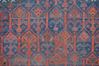 Although not in the best of condition, this lovely Timuri prayer-rug is complete with good natural colours but in need of a good wash. A very nice early example - 1.24m x  ...