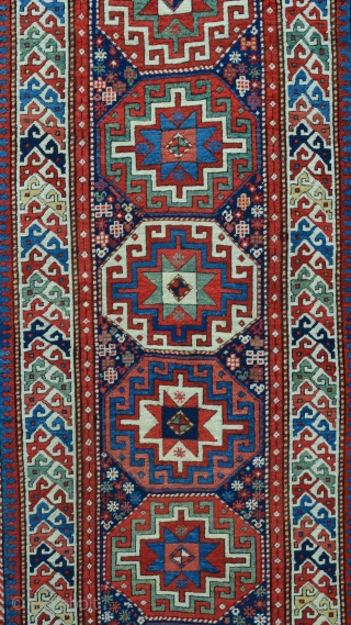 Stunning vegetable-dye Moghan long rug in very good condition.
Special New Year price on request.
2.74m x 1.00m (9' 0" x 3' 3").            