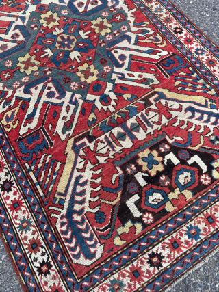 Eagle Chelaberd Kazak Rug 1870 from southwest Armenia in good condition 120 x 210