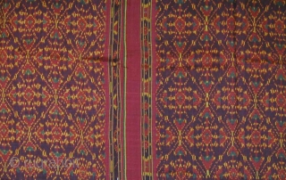 Cambodian Silk Ikat (Sampot Hol). Circa 1900. Excellent condition.                        