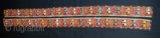 Lakai Bands (lapels). Late 19th c. 108 x 7 cms each.                      
