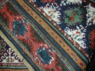 Shahsavan Mafrash Panel. Extremely fine weave - silk, wool, and cotton. Last quarter 19th c. 101 x 39 cms.              