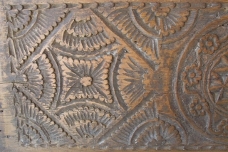 Anatolian Chest Carved Front Panel. 19th C. 33 cms x 1 m. A superb example in great condition.               