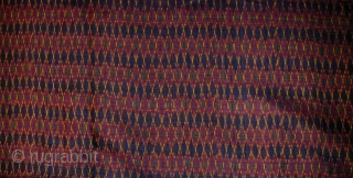 Cambodian Silk Ikat(Sampot Hol). Circa 1900. 230 x 86 cms. Great condition.                     