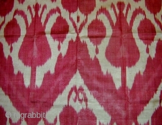 

Ikat Panel. Late 19th c. Silk/cotton. Excellent condition. 102 x 76 cms                     