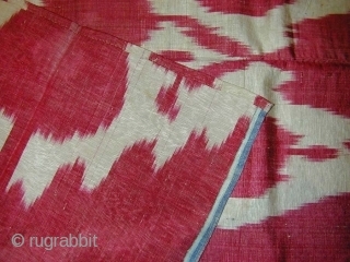 

Ikat Panel. Late 19th c. Silk/cotton. Excellent condition. 102 x 76 cms                     