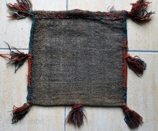 Bought as Saveh but I guess rather SW Persian vanity bag, ca.1940, 33 x 33 cm., all wool, good colours and in very good condition.        