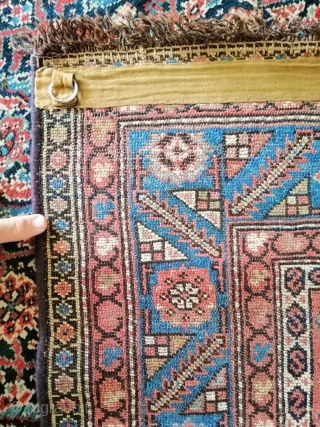 Published rug in the 1974 "Art Islamique" of Sursock Museum Beirut, as Luri. Previously in the Mussa de Freige collection. Size is 130 x 219 cm. Its single weft structure, brown wool  ...