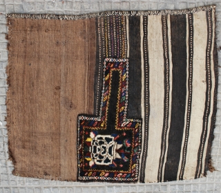 Antique Bakhtiari tacheh from the village of Farah Dumbeh, early 20th c. 103 x 122 cm. slight traces of age otherwise in very good condition. All wool and good characteristic natural colors. 