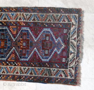 Gaziantep (Aintab) South Anatolian rug. Circa 1940. 91 x 219 cm.Gigh pile and good condition in general.                