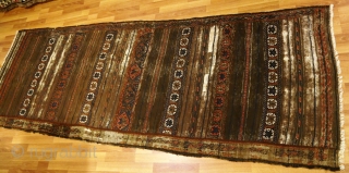 Antique sounak/brocade/kilim long flatweave + a fragment of the same type. Good for study.                   