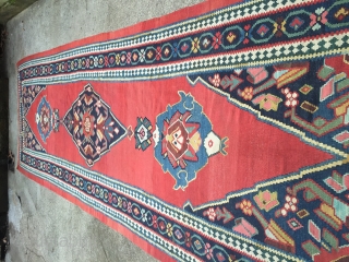 Stunning 19thc Bijar Kelim wonderful colours and condition
Excellent size 16ftx5ft6inches.                       