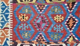 Konya great kilim. Cm 140x380. Datable mid 19th century. Konya area. In very good condition. Fantastic natural saturated colors. Go & see the details, you'll love it. Interesting price. Apply here pls:  ...