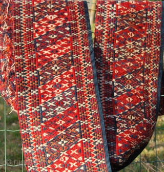 Turkmen Ersari kilim border fragment. Cm 23x270. Lovely weaving. Second half 19th century. In very good condition.
Please see also my other listings: http://rugrabbit.com/profile/580
          