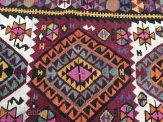 Kars area kilim, Eastern Anatolia, Turkey, cm 430x150, beautiful, long piece, early 20th century, in good condition - Gallery clearance. Please email carlokocman@gmail.com
          