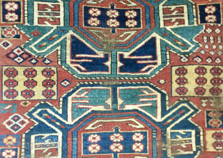 Now Available with reduced price!
KASIM USHAG KARABAGH
RUG FRAGMENT
Out of the blue came this lovely Caucasian rug fragment from the Karabagh region.
The size is cm 75x90 ca and it appears well proportioned.
As per ...